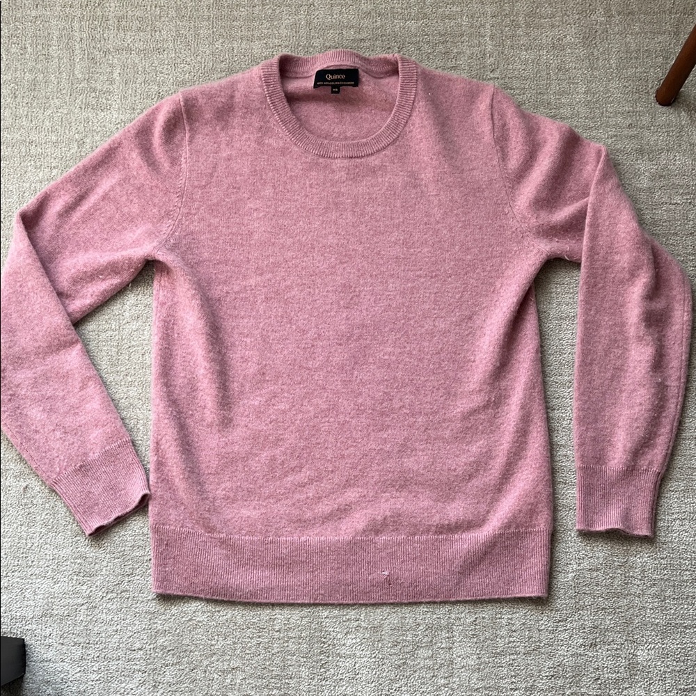 Pink Crewneck Sweater by Quince